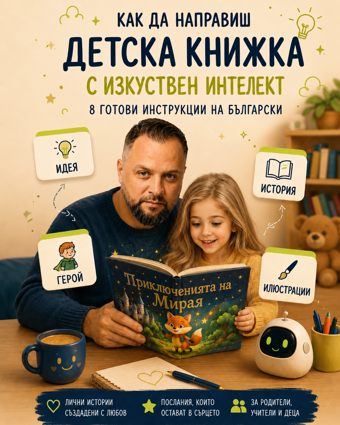 Как да направиш лична детска книжка на български с изкуствен интелект
