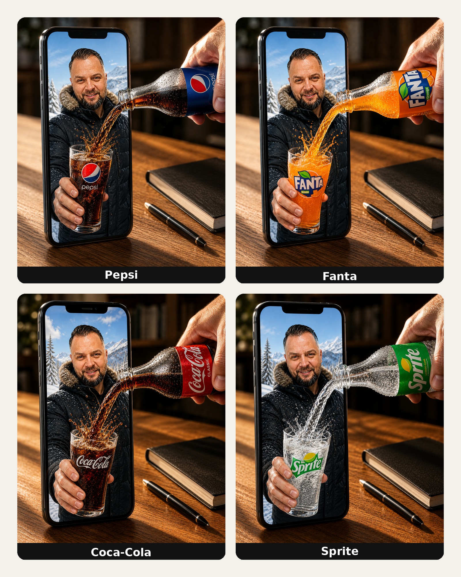 Сюрреалистична рекламна сцена за [Brand Name]